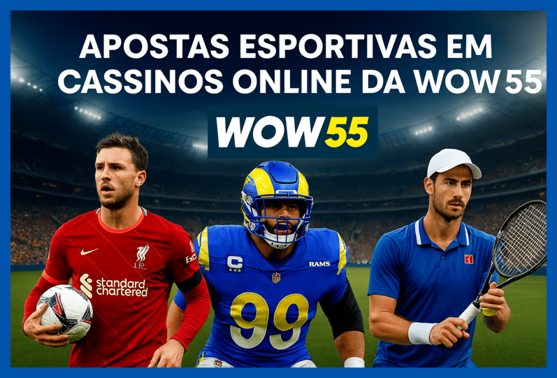 Apostas esportivas no cassino online WOW55