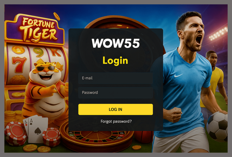 Não Perca tempo, o rRgistro na site WOW55